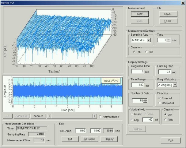 RAA / Realtime Analyzer ACF Screenshot